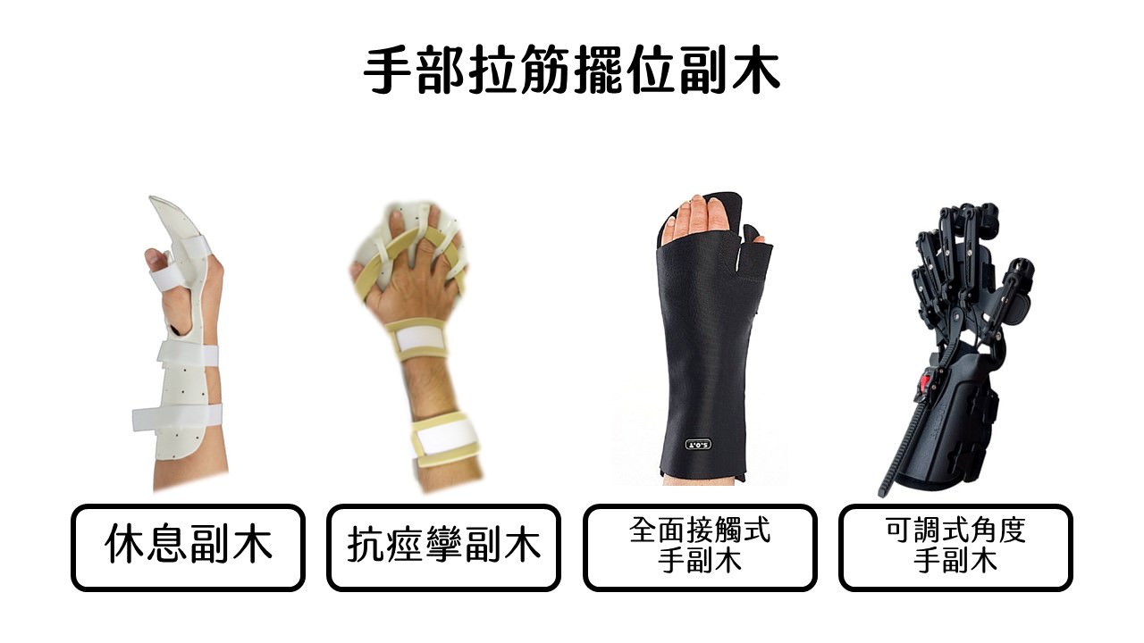 中風手部拉筋擺位輔具