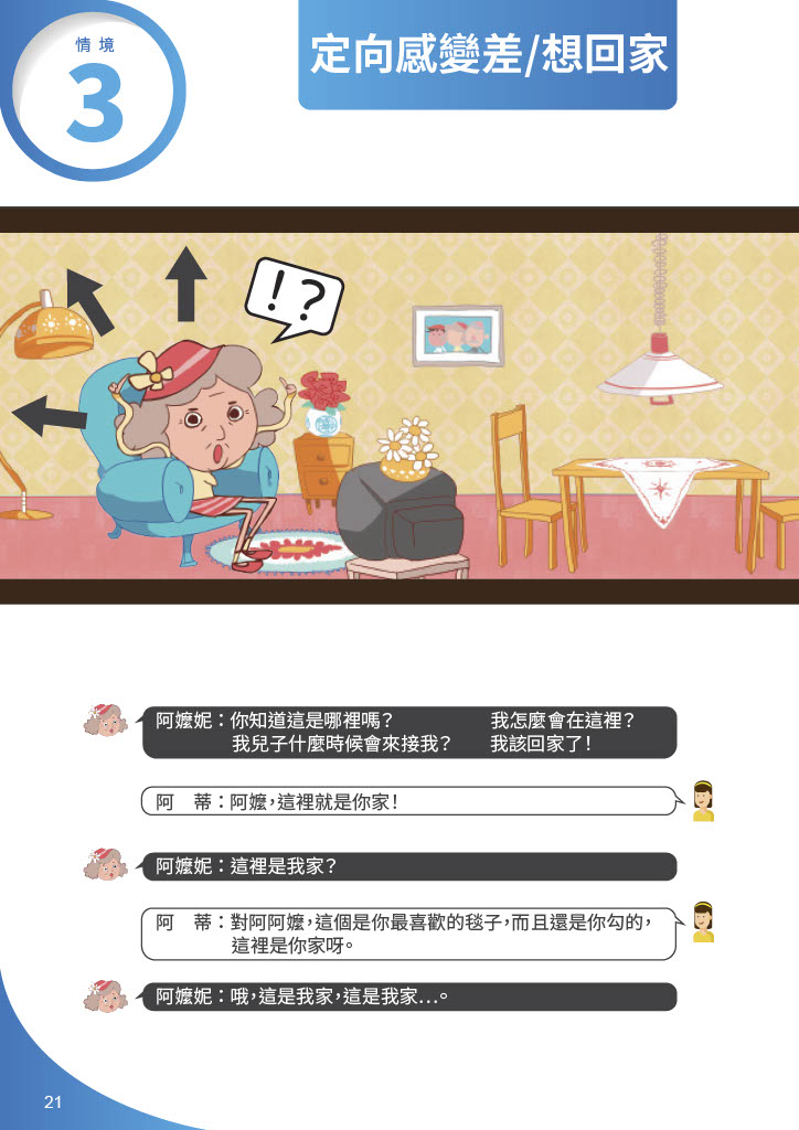 失智症溝通演練-定向感變差，想回家