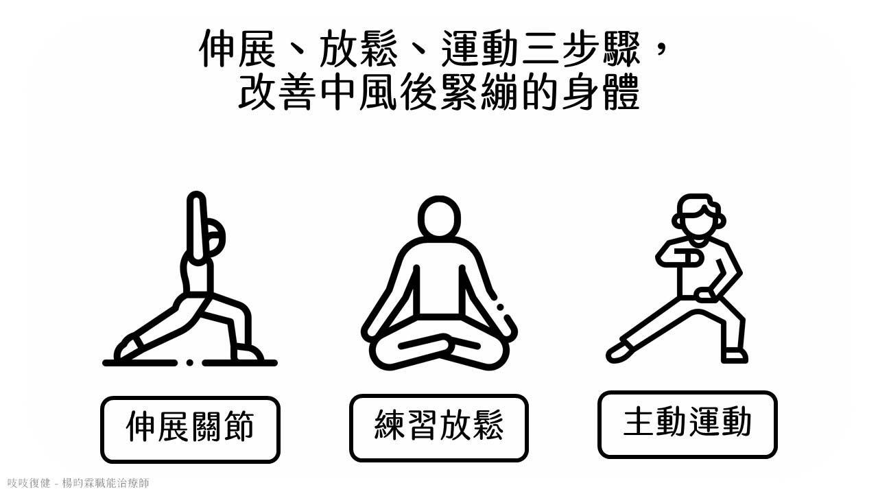 伸展放鬆運動，改善中風後緊繃的肌肉