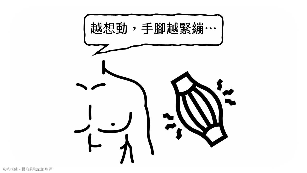 中風張力，手腳越緊繃